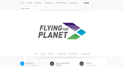 Desktop Screenshot of flyingtheplanet.com
