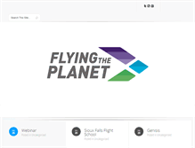 Tablet Screenshot of flyingtheplanet.com
